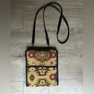 Cream and Red Danny K Bag with Style and Functionality